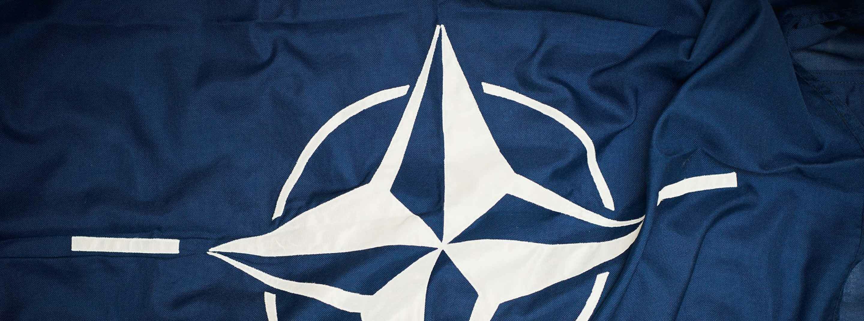NATO flag.