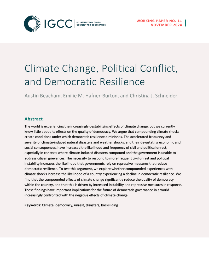 Cover page, Beacham et al working paper,