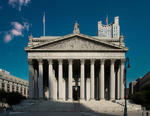 New York Supreme Court Building Exterior View